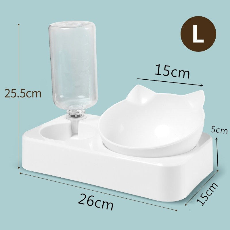 Comedouro duplo ergonômico.