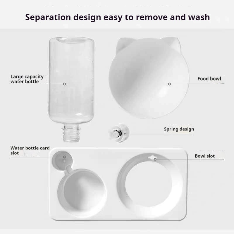 Comedouro duplo ergonômico.