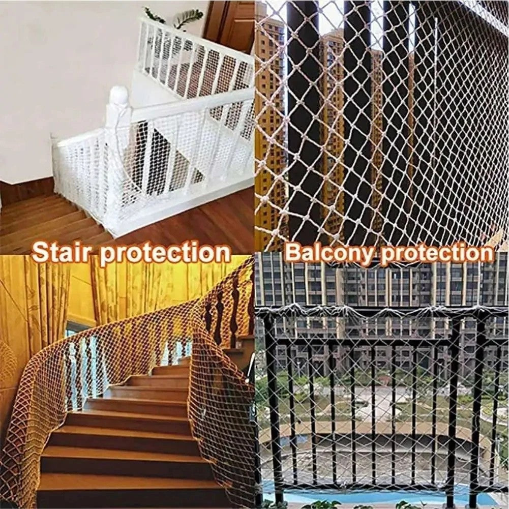 Rede de segurança para janela varanda e escadas.