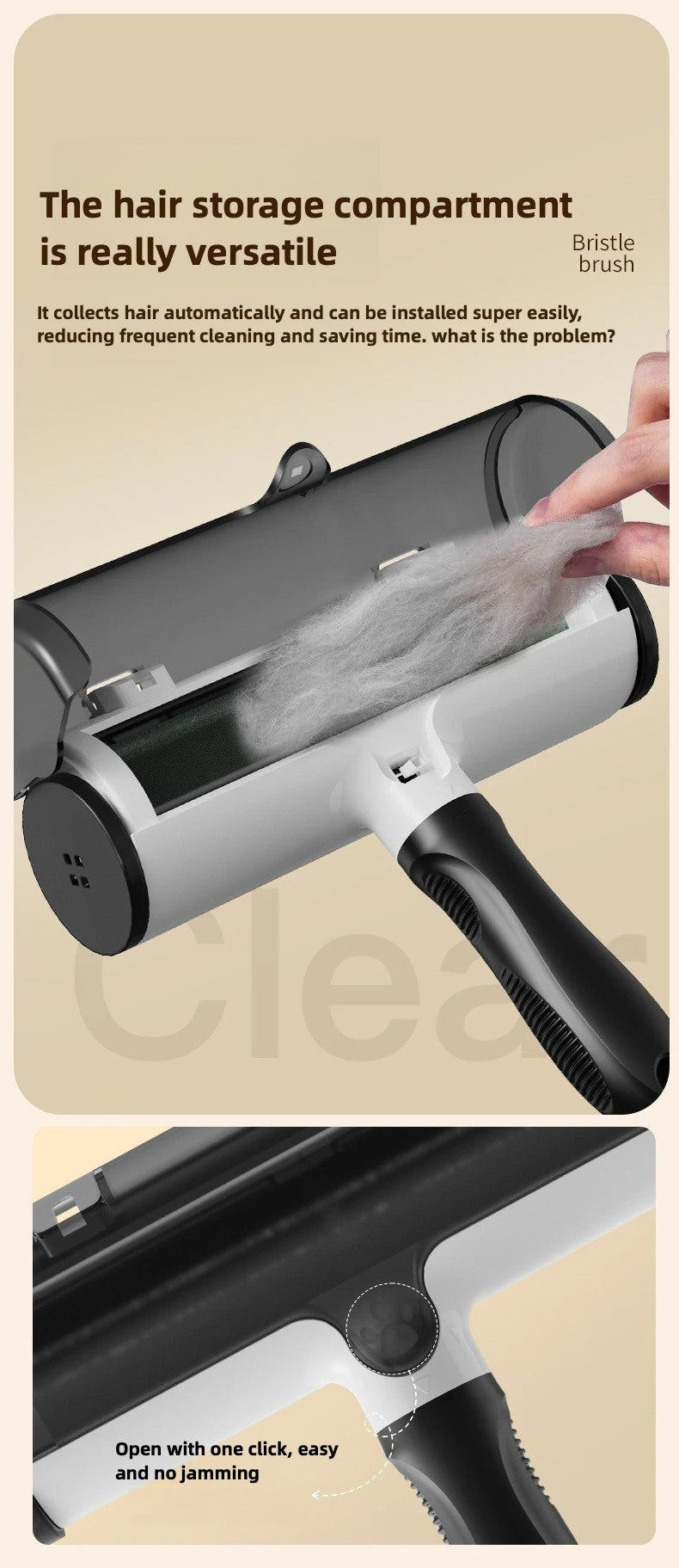 Rolo removedor de pelos.