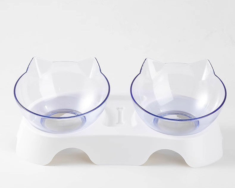 Tigela dupla antiderrapante.