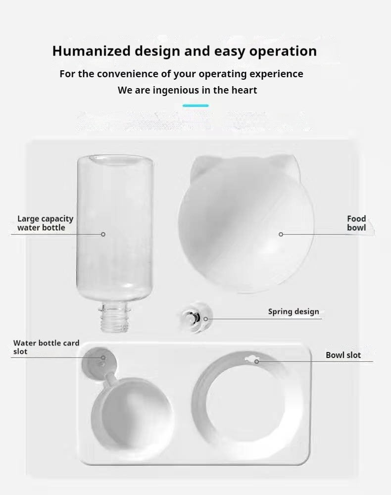 Comedouro duplo ergonômico.