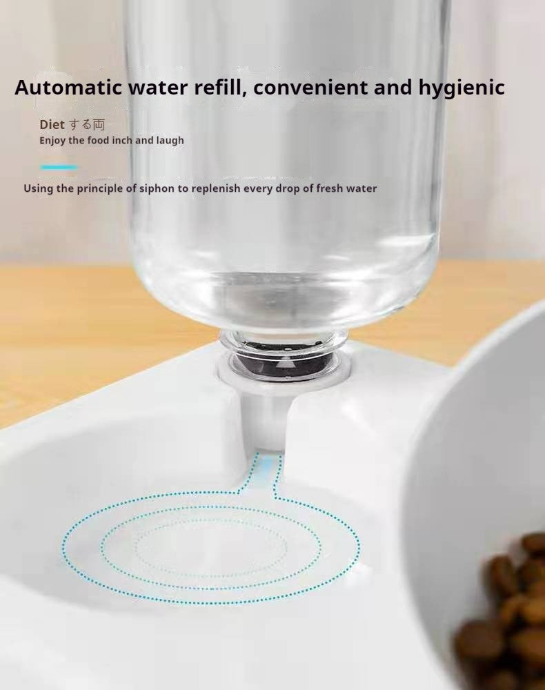 Comedouro duplo ergonômico.