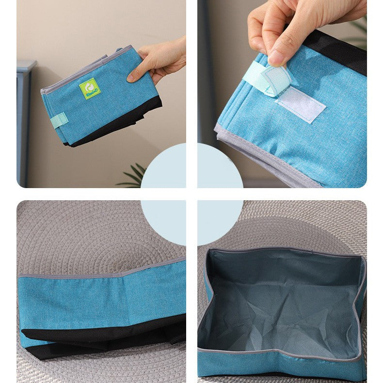 Caixa de areia semi fechada.