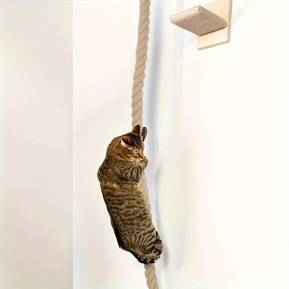 Corda de escalada para gatos.