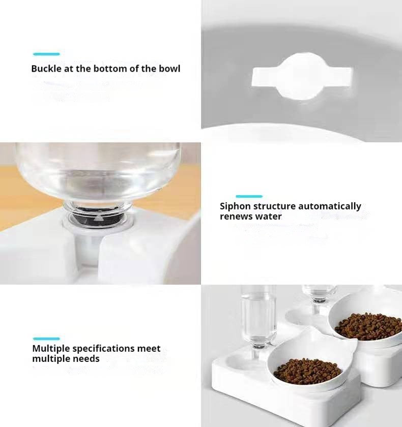 Comedouro duplo ergonômico.