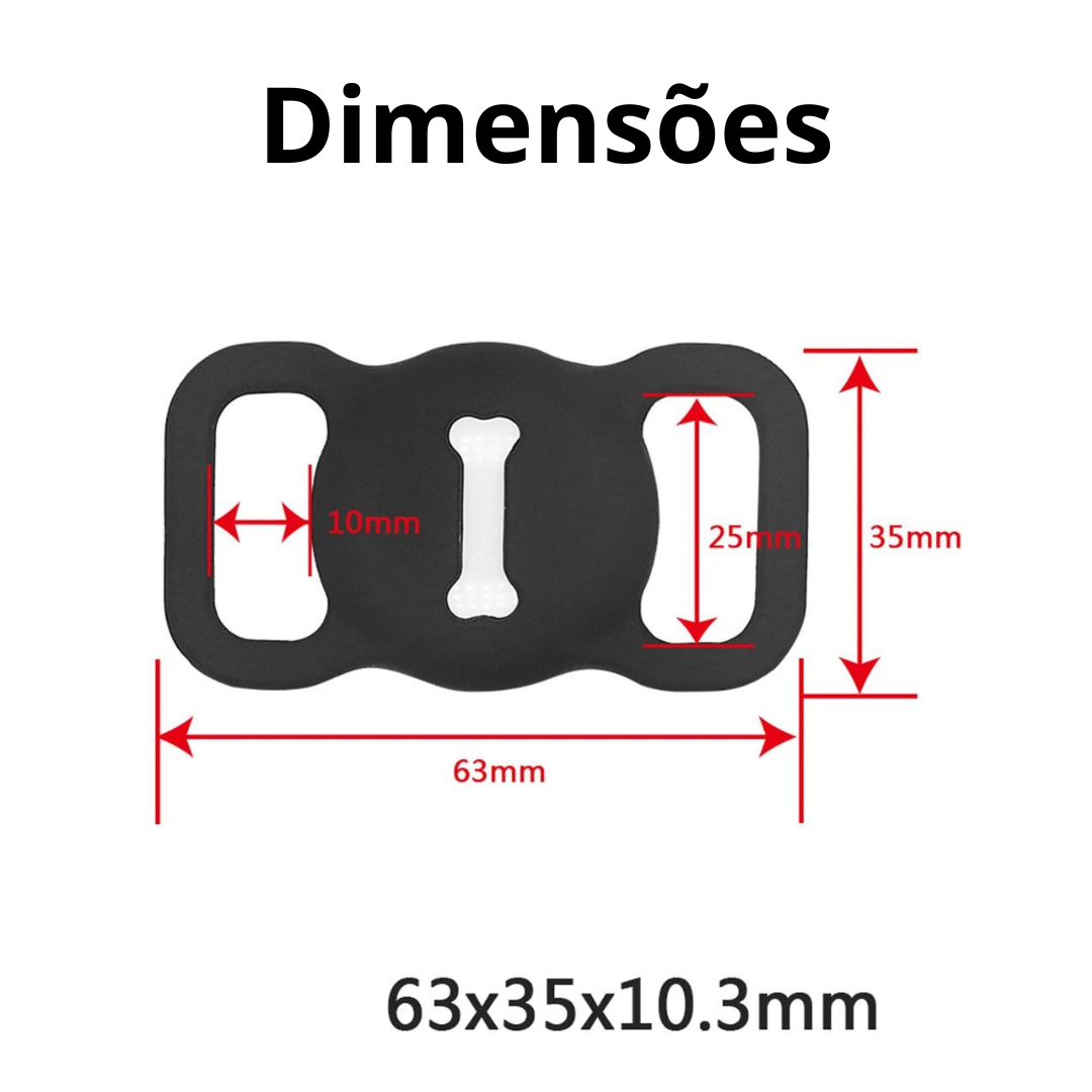 Capa para rastreador AirTag para Coleira Pet