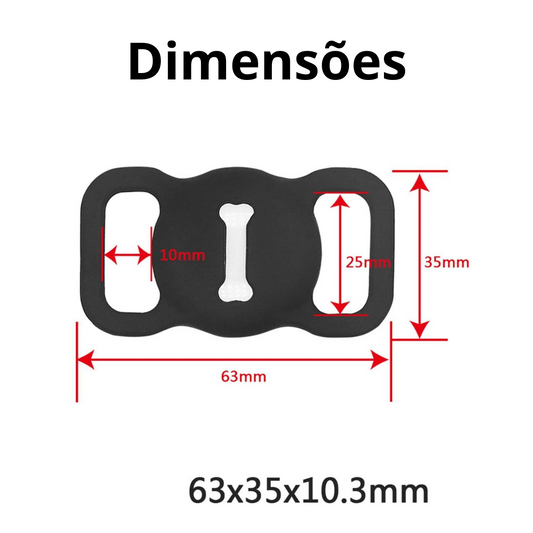 Capa para rastreador AirTag para Coleira Pet