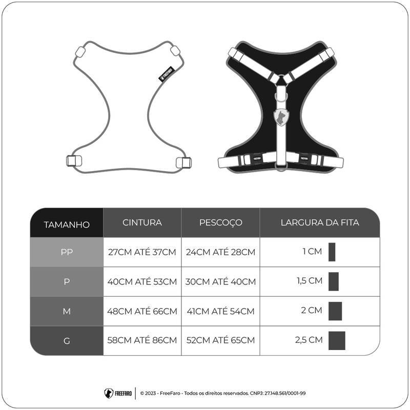 Peitoral Air Batman Dark para Cães - PP